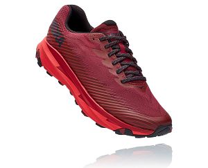 Hoka One One Torrent 2 Mens Trail Running Shoes Cordovan/High Risk Red | AU-9430756